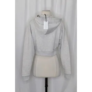 NWT!! WEWOREWHAT Half Zip Hoodie Heathered Gray Sweatshirt Hood Athleisure Small thumbnail 8