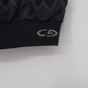 C9 Champion Sports Bra Womens Small Seamless Chevron Gray Peach Strappy Exc thumbnail 2
