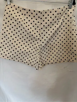 Sans Souci Beige and Black Polka Dot High-Waist Shorts thumbnail 2