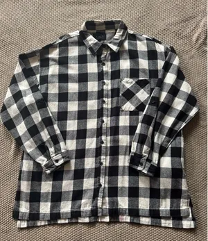 Rails Womens Black Check Long Sleeve Button Blouse Top Flannel‎ Size M thumbnail 1