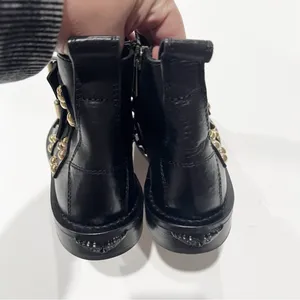 Zadig Voltaire Laureen Buckle Leather Studded Ankle Boot Black Size 36 US 5 thumbnail 7