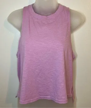 Purple Racerback Cropped Athletic Tank Size Medium thumbnail 1
