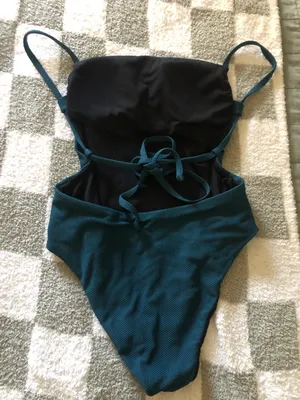 Lulus Stella Teal Blue One-Piece Swimsuit thumbnail 4