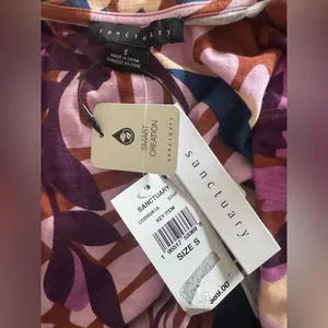 NWT $89 Sanctuary “The Only One” Tropical‎ Print T-Shirt Dress – Size Small thumbnail 6