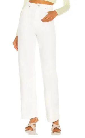 Rollas White Heidi High Rise Loose Straight Jeans Size 27 thumbnail 1