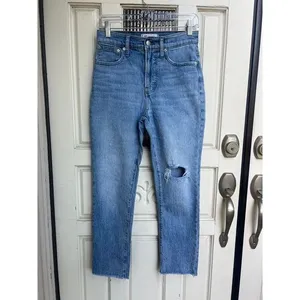 Madewell‎ The Perfect Vintage Crop Jean Distressed Size 25 thumbnail 4