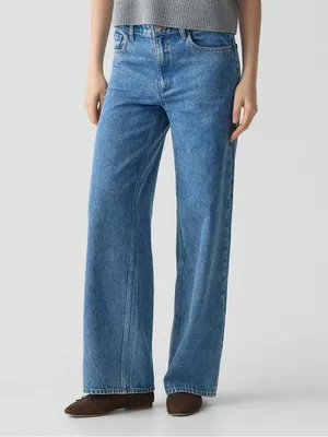 Theory Straight-Leg Five-Pocket Pant in Relaxed Denim Womens Size 28 thumbnail 2