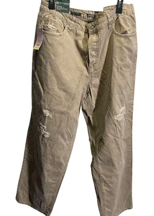 Wild Fable High-Rise Straight Jeans 17 Light Brown Distressed‎ thumbnail 1