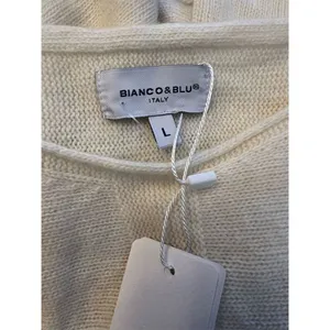 NWT Bianco & Blu Italy Merino Wool & Cashmere Blend Sweater Size L thumbnail 4