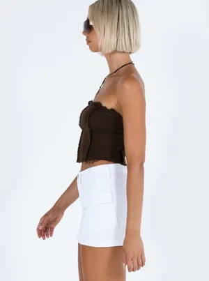 White Princess Polly Skirt Denim Cargo Zakai Mini thumbnail 3