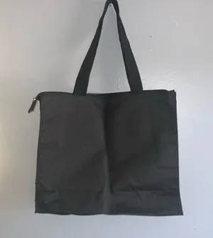 Disney Mickey Mouse Black And White Striped Tote Bag Zip Closure 15X12X4.5 thumbnail 3
