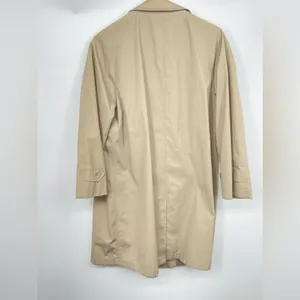 London fog trench coat size 12P tan with minor flaw small mark on‎ front thumbnail 6