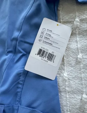WonderWink NWT W123 Scrub top ceil blue size xs short sleeve pockets thumbnail 3