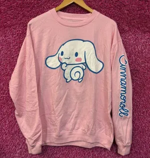 Cinamarol Sanrio Kawaii Anime Cartoon Crewneck Sweater L thumbnail 1