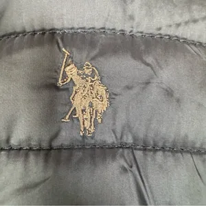 U.S. Polo Assn Channel Side Knit Black Puffer‎ Jacket Size Medium thumbnail 6