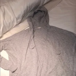 Silence + Noise grey hooded cardigan sweater M thumbnail 4