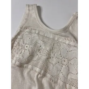 Free People Ivory Crochet Lace Tank Top Sleeveless Boho Size Small NWT thumbnail 9