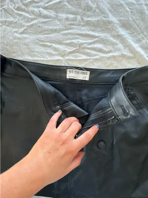 Free People Leather Skort thumbnail 2