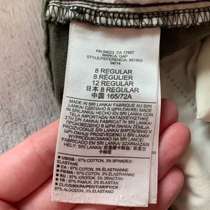 GAP Womens 8 Khakis Olive Green Skinny‎ Mini Ankle Zip Chino Pants Jeans Stretch thumbnail 6