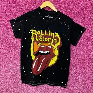 The Rolling Stones Hot Lips Rock Splatter Dye Small thumbnail 1