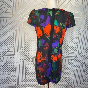 Milly of New‎ York Abstract Painterly Floral Dress thumbnail 6
