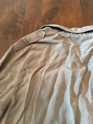 Banana Republic Women's Button-Down Shirt in Grayish Green thumbnail 10