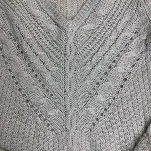 H&M Cable Knit Gray Lightweight Sweater Size Small thumbnail 7