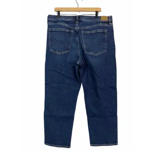 American Eagle Stretch Super High-Waisted Ankle Straight Jean - Dark Wash - 18 thumbnail 4