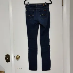 7 For All Mankind Jeans Womens 29 Blue Roxanne Ankle Skinny Stretch Dark Wash thumbnail 5