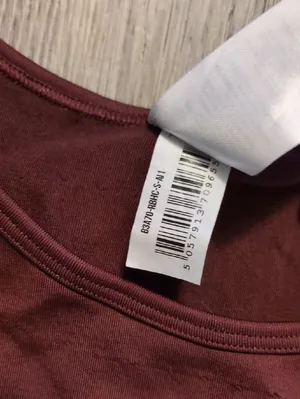 Gymshark Baked Maroon Sweat Seamless Midi Tank Size Small thumbnail 4