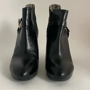 Tommy Hilfiger High Heels Boots Women’s size 9.5 Black Leather Buckle‎ thumbnail 3