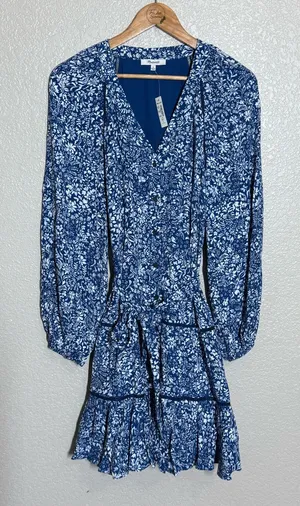 Madewell tie waist tiered mini dress thumbnail 1