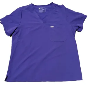 Figs purple vneck scrub top Sz XXL thumbnail 1