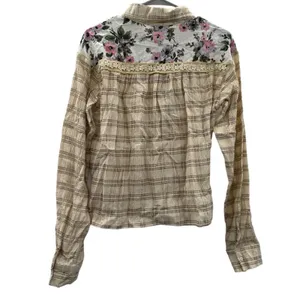 POL Cream Multicolor Floral Cotton‎ Long Sleeve Button Down Shirt Size S thumbnail 4