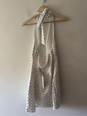One and Only Collective NEW! Polka Dot Halter Style Mini Dress thumbnail 6