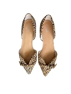 DR SCHOLLS Animal Print Calf Hair Flats Size 8 thumbnail 2