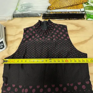 Who What Wear Dark Polka Dot Sleeveless Midi‎ Dress XXL Smocked Whimsical Retro thumbnail 11