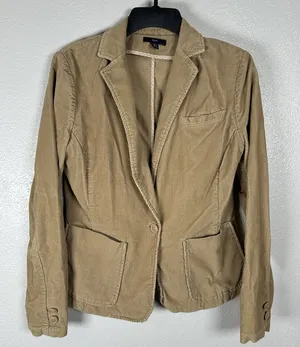 Gap Blazer‎ Womens Small Khaki Tan Corduroy Jacket Y2K VTG Vintage Academia thumbnail 1