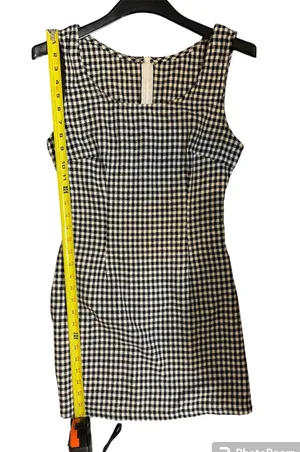 SheIn • Gingham Retro Black & White Mini Summer Dress thumbnail 6