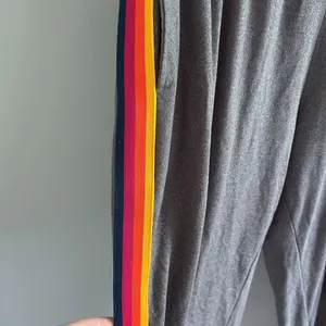 Rainbow Striped‎ Joggers Gray Size L thumbnail 3