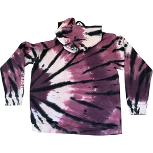 Victoria’s Secret PINK everyday campus lounge pullover hooded multi tie dye sz M thumbnail 2