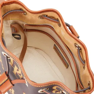 Dooney & Bourke NEW WITH TAG Brown Monogram Small Drawstring Crossbody Bag $218 thumbnail 5