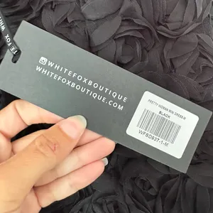 White Fox Pretty Women Mini dress floral tulle Black Strapless size M black thumbnail 11