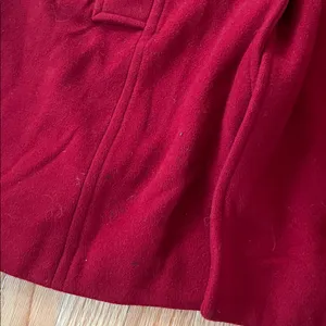 Gallery Pea Coat Womens XL Red Button Up Wool Vintage Inspired Old Money Preppy thumbnail 10