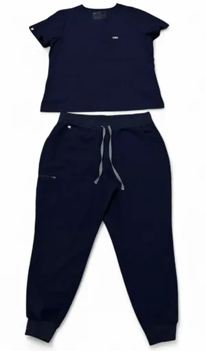Figs navy blue Women’s Zamora Joggers Catarina Top scrub thumbnail 1