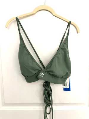 Adidas‎ Bralette Strappy Cross Back Green NWT XL thumbnail 4