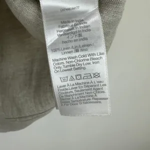 Madewell Linen Pleated Shell Top Sleeveless Minimalist Oat Beige XS NWT thumbnail 9