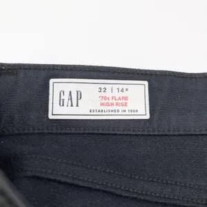 Gap Womens 70s Flare Faux Leather‎ Pants Size 14 High Rise Rocker Street Grunge thumbnail 7