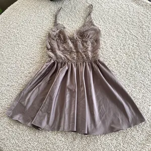 Vintage Victoria's Secret Babydoll Lingerie Dress Satin Lace Size Large VS VTG thumbnail 1