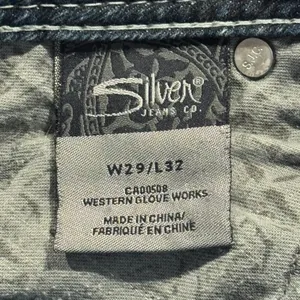 Silver Jeans Suki Bootcut Y2K Retro Western Casual Minimalist Classic Blue 29 thumbnail 3